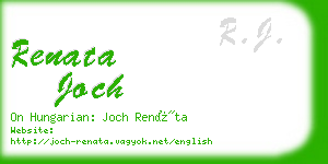 renata joch business card